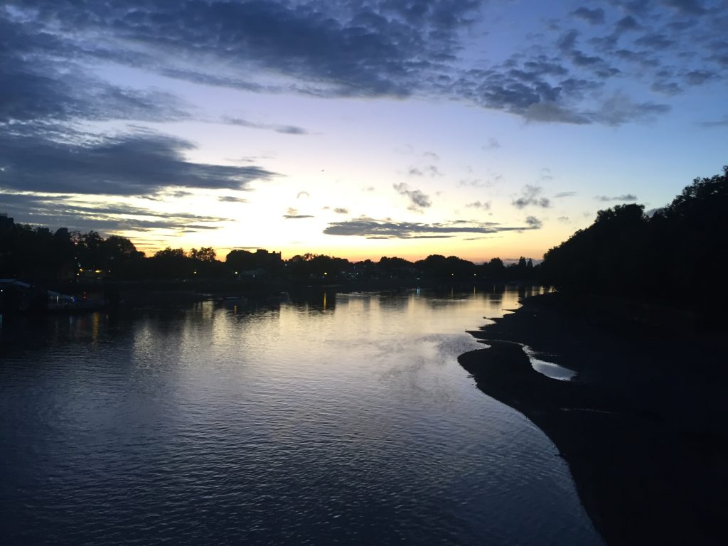 View of Bishops Park taken from Putney Bridge at sunset, credit Alex Gee